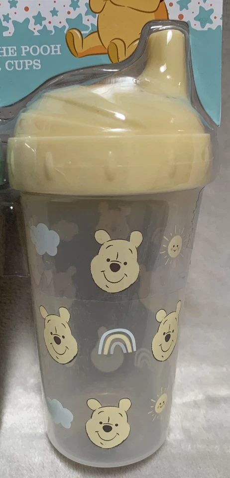 NOVO Conjunto de Copos de Plástico Disney Baby Winnie the Pooh Pacote com 2 - Imagem 4 de 4