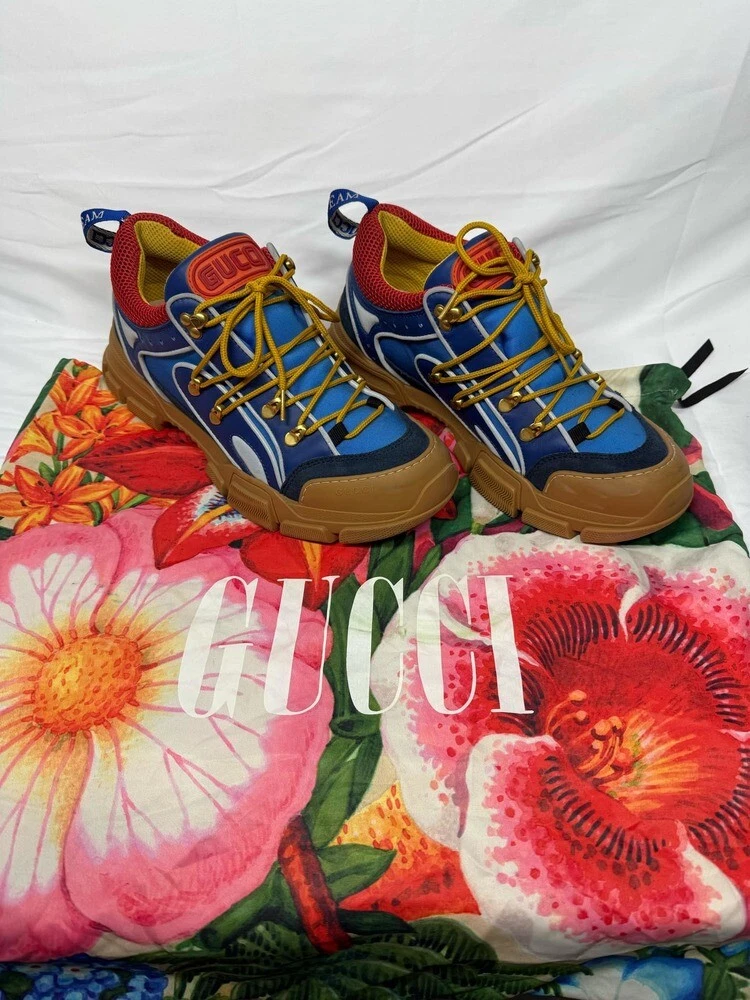 Baskets basses homme Gucci Flashtrek bleu pointure 10,5 US TS343652
