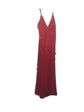 Fashion Nova Are You Feeling Me Sequin Gown - Red- Size MEDIUM--New!!