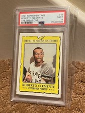 2021 Topps Heritage Roberto Clemente PSA 9 #19 The Great One Card NEWCASE LOWPOP