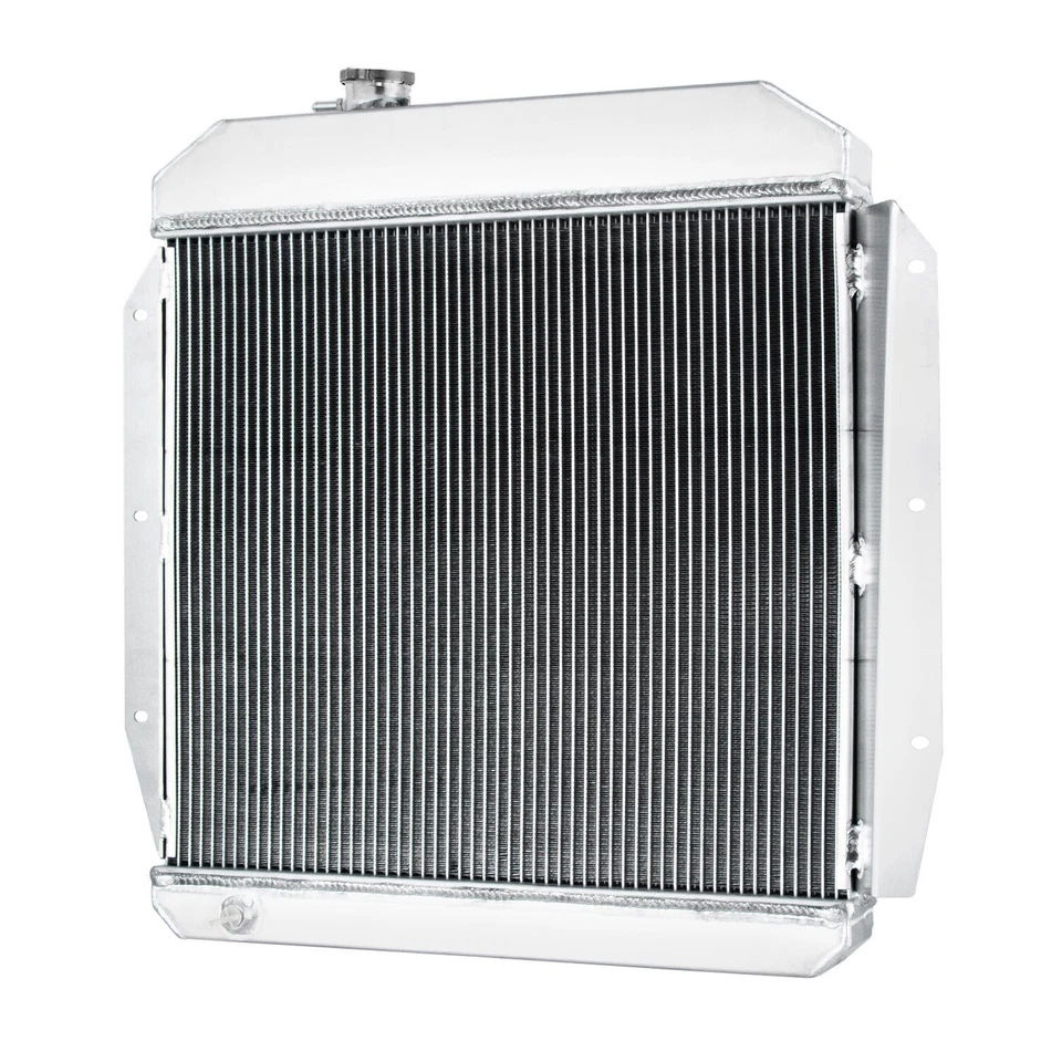 3 Row Aluminum Radiator For 1955-59,1956,1958 Chevy Pickup Truck 3.8L-5.3L V8. Foto 4 de 4