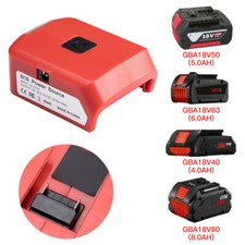 USB Charger Battery Adapter 18V Power Source W/ Led For Milwaukee 49-24-2371 M18