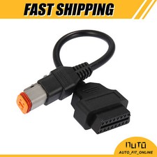 4Pin to OBD2 Diagnostic Scanner Adapter Cable ONE Custom for Harley 16 to 4 Pin