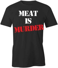 MEAT IS MURDER TShirt Tee Short-Sleeved Cotton CLOTHING S1BSA260