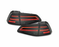 Original Litec Voll LED RüCkleuchten Schwarz Dynamischer Blinker FüR VW Golf 7