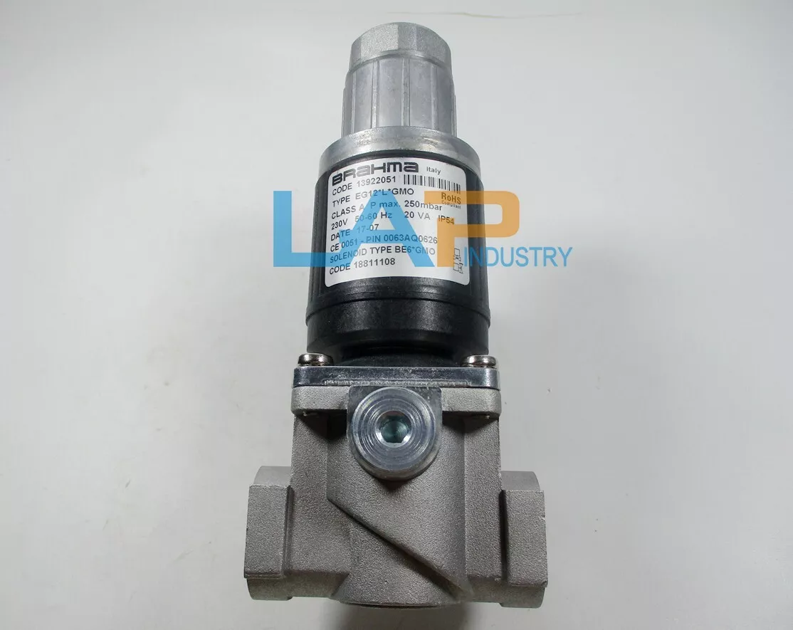 New EG12 L GMO 230V 250mbar 50 60Hz For BRAHMA Solenoid Valves For gas burner