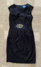 Simply Vera Wang Sleeveless Dress Black Cotton/Spandex Women's Size 4