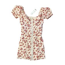 NWT Women S Urban Outfitters UO Pink Rose Mini Britney Hook Eye Corset Dress