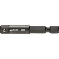 Hazet Adapter Antrieb 6K.1/4Zoll Abtrieb 4K.1/4Zoll BrüNiert L.50Mm 2238-1