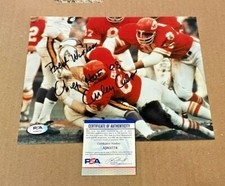 CURLEY CULP SIGNED KANSAS CITY CHIEFS 8X10 PHOTO W/08 CHIEFS HOF PSA/DNA