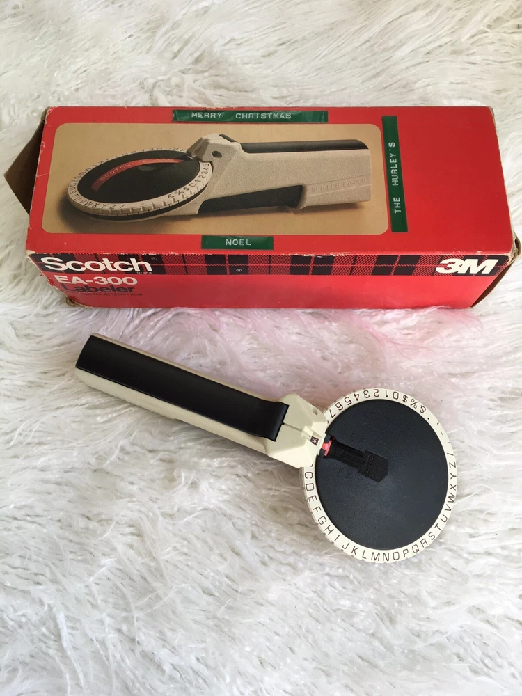 Vintage 80s 90s Scotch EA-300 Label Maker with Original Box & Instructions Vintage 80s 90s Scotch EA-300 Label Maker with Original Box & Instructions