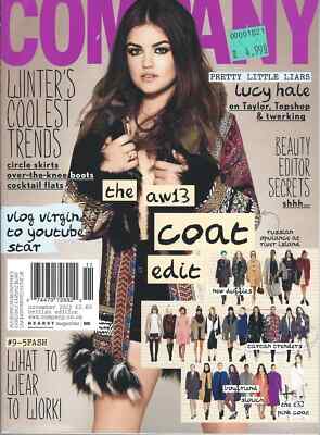 LUCY HALE PRETTY LITTLE LIAR COMPANY MAGAZINE UK NOVEMBER 2013