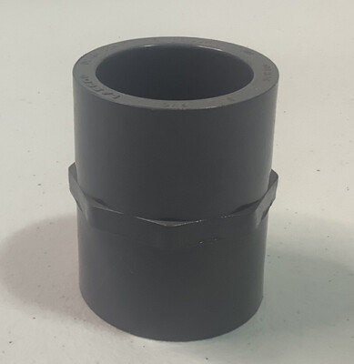 LASCO 1-1/4  Pipe Size SCH80 PVCI Coupling, Socket X Socket, D2464/D2467 U.S.A.