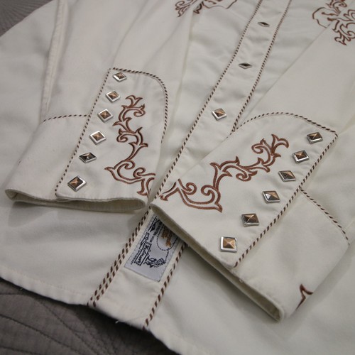 Panhandle Slim Embroidered Country Western Shirt 2XL Pearl Snap Retro Guitar - Picture 4 of 19