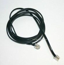 Telephone Phone Cable Cord Wire Black - About 72 in. 6 ft. Long