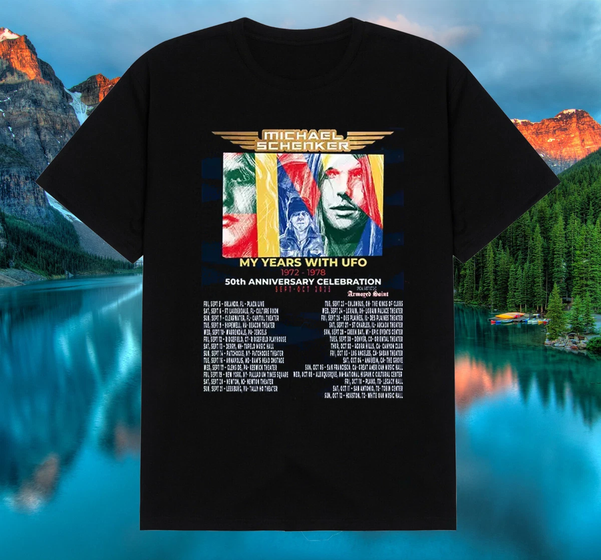 Official Michael Schenker Merchandise! Classic MSG T-Shirt Now In Stock