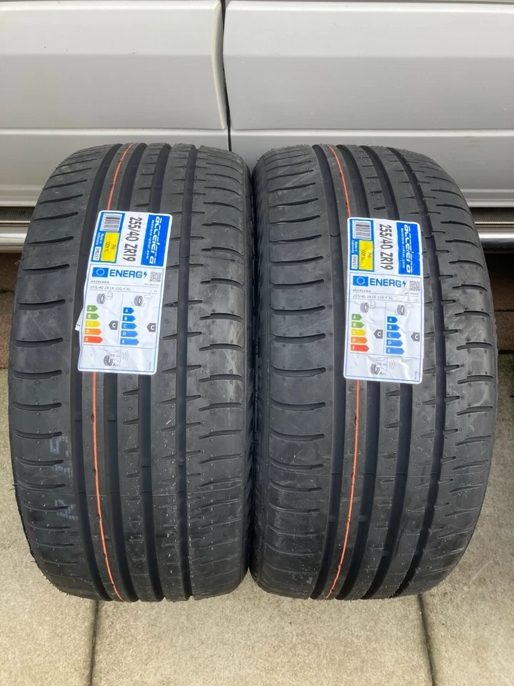 2 x 255/40ZR19 100Y XL ACCELERA 255 40 19 EXTRA LOAD TYRES 255/40R19 100Y XL TS