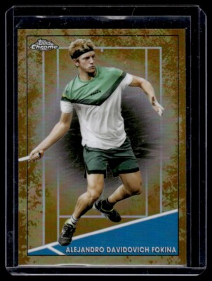 2021 Topps Chrome Tennis Clay Court Parallel Alejandro Davidovich Fokina