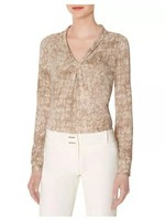 The Limited Scandal Collection Printed V-neck Blouse, Animal Print Sz Xs The Limited Scandal Collection Printed V-neck Blouse, Animal Print Sz Xs