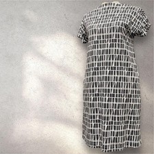 UNIQLO UT Finlayson Collaboration Dress S Short Sleeve All-over Pattern Monotone