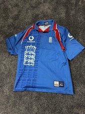 ENGLAND CRICKET ASICS ICC WORLD CUP WC 1999 SHIRT JERSEY ADULTS SIZE L BLUE