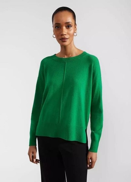Women Hobbs Sweater Green Wool XS