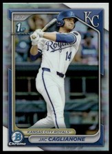 2024 Bowman Draft Jac Caglianone #BDC-8 Kansas City Royals Chrome Refractor