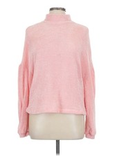 Sanctuary Women Pink Turtleneck Sweater L