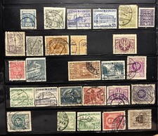 Lot of 27 Old Poland Stamps rare mostly used vg- f cond.  1870s-1930s