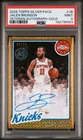 2025 Silver Pack Topps Chrome Jalen Brunson Auto Gold #48/50 PSA 9