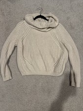 Ivory Cowl Neck Sweater Size S