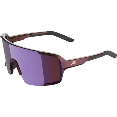 ALPINA LUMIN Herren/Damen Sonnenbrille SCHWARZ-LILA METALLIC/ROSA VERSPIEGELT KAT.2