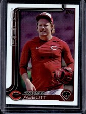 2025 Topps Andrew Abbott Golden Mirror Variation SSP #140 Reds