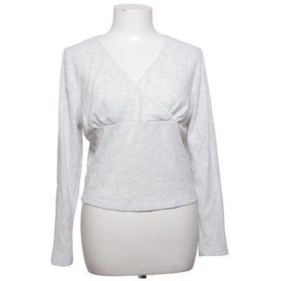Primark, Top, Größe: 42/44, Grau, Elasthan/Polyester/Viskose, Einfarbig #Duz