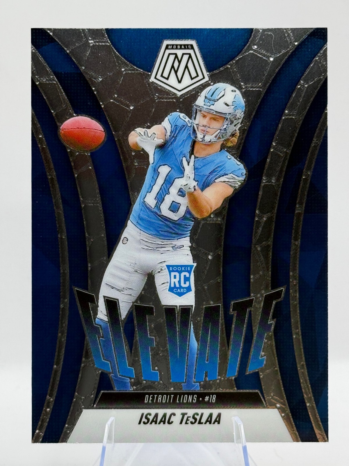 2025 Panini Mosaic Isaac TeSlaa Elevate Detroit Lions #8