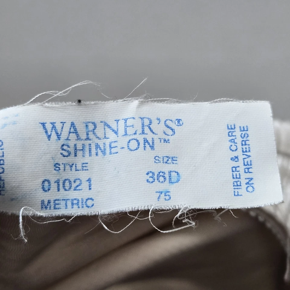 Warner's Women Bra 38D Beige Shine On Bralette Underwired Lace Front Closure - Image 3 of 4