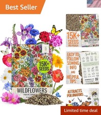 Partial Shade Wildflower Seed Mix for Planting | 1 Ounce 14+ Varieties Open P... 191.84 per gallon