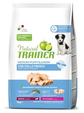 Trainer Natural Cibo per Cani Medium Puppy and Junior, Pollo, 3 Kg MyIk