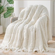 Sherpa Fleece Adult Weighted Blanket Great for Sleep, 15 lbs Dual Sided Soft ...