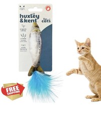 Huxley Kent Cat Toy Sardine Plush Crinkle Catnip Interactive