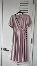 Pink H&M Midi Dress (small)