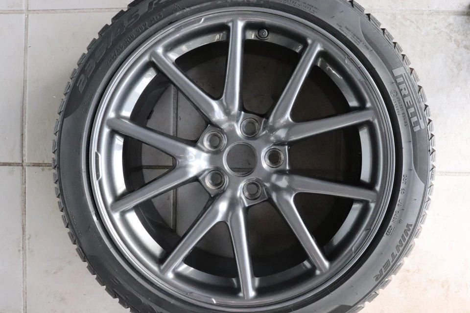 4x Original Tesla Model 3 Winterräder Winterreifen 235/45 R18 18 Zoll Alufelgen - Bild 4 von 4