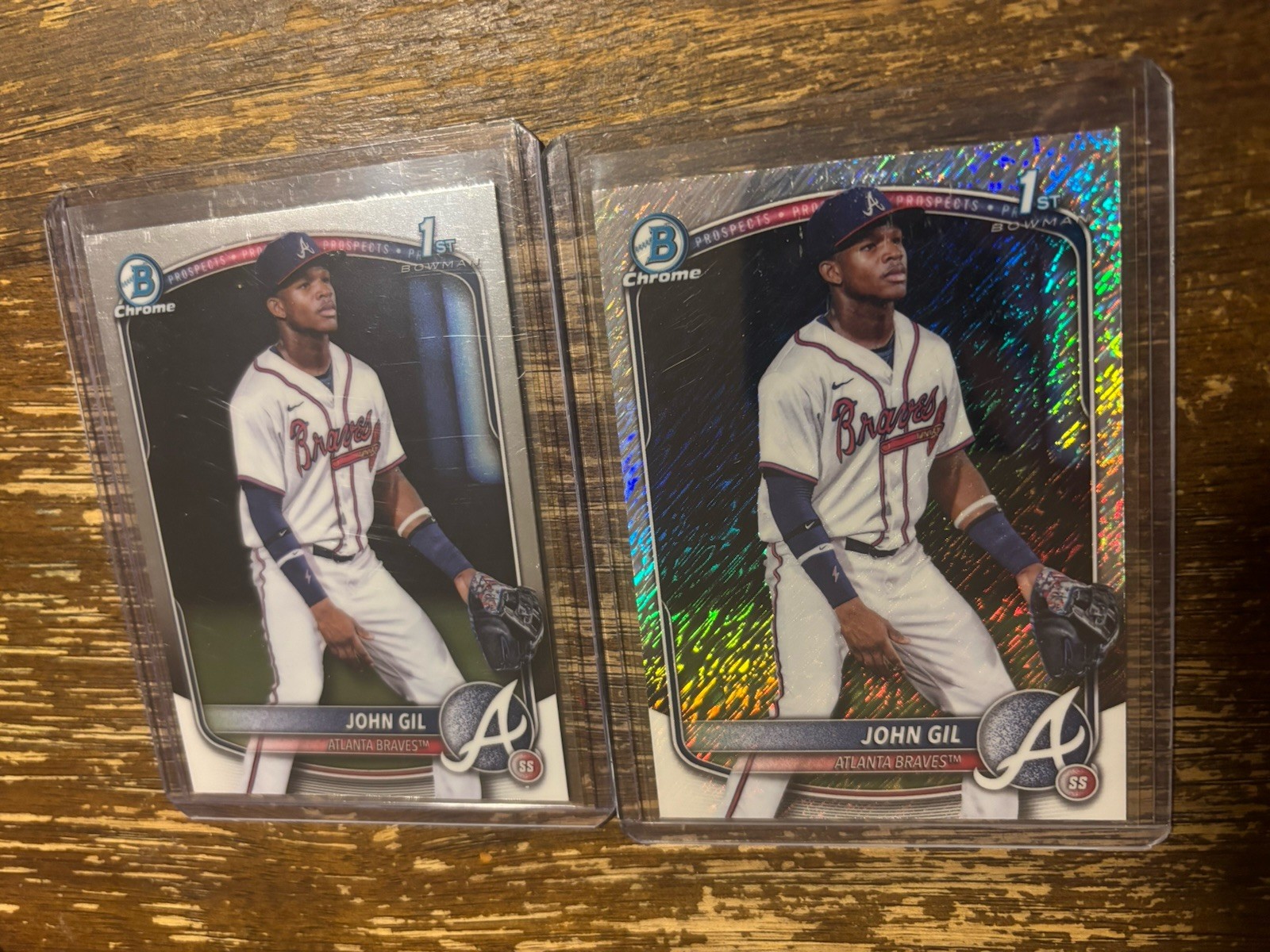 JOHN GIL 2025 BOWMAN CHROME 1ST SHIMMER REFRACTOR Cards Base