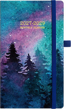 2027-2029 Pocket Monthly Planner, 3 Year Calendar 2027-2029, 6.2    X 3.6   