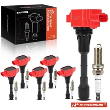 A-Premium 6x Ignition Coil & IRIDIUM Spark Plug Kits for Nissan Altima Infiniti