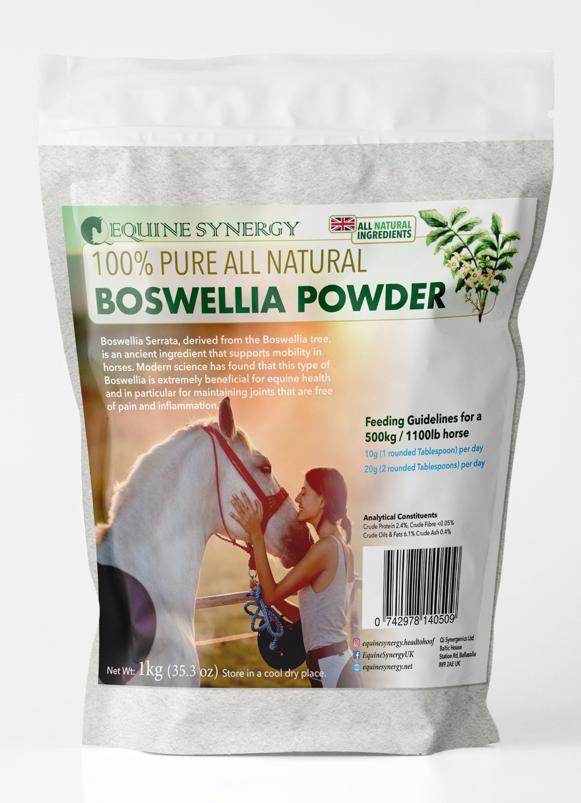 Equine Synergy 100% Pure All Natural Boswellia Powder 1kg