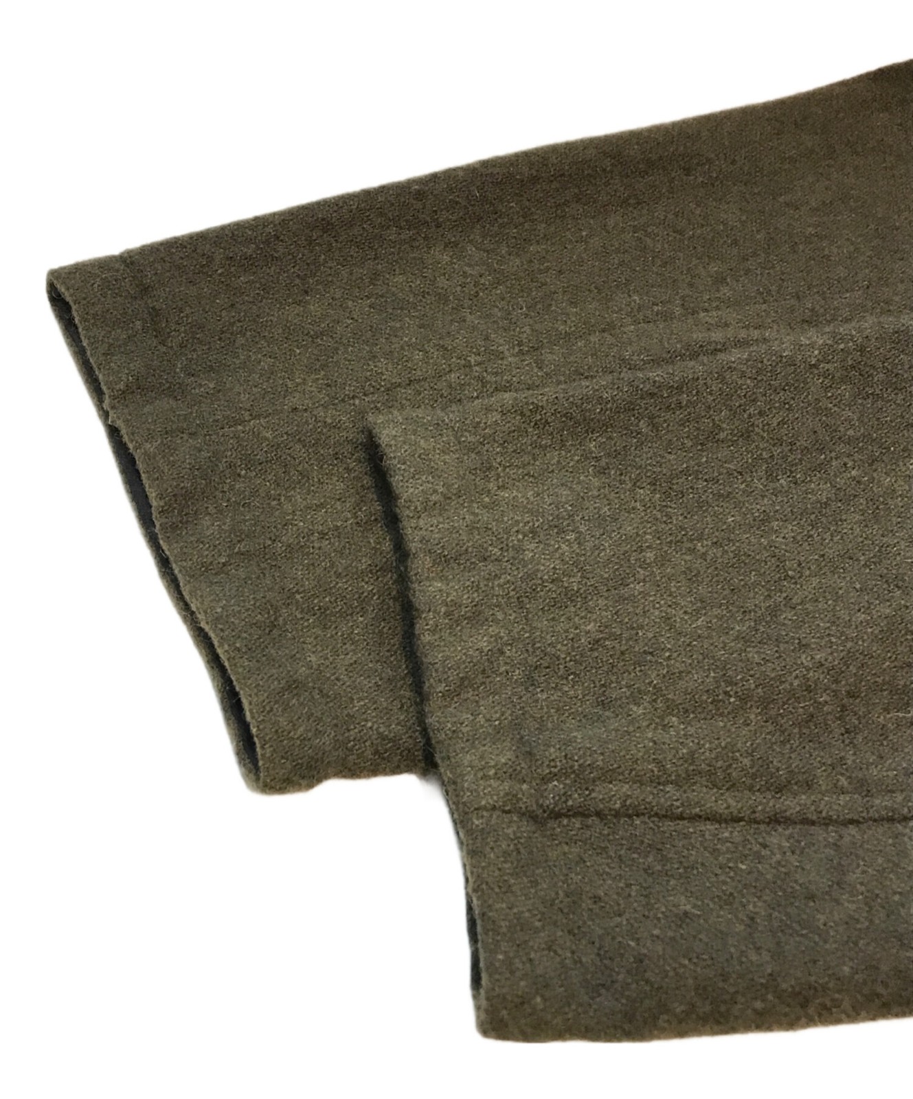 GROUND Y Vintage Flannel Double Hoodie GV-J06-103 Khaki Size: 3 image 4
