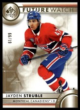 2023-24 SP Authentic Future Watch Limited Gold Jayden Struble RC 61/99 #195