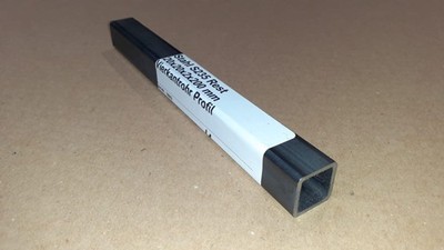 (23,00 EUR/m) Stahl S235 Rest 20x20x2x200 mm Vierkantrohr Profil