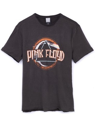 Amplified Clothing Grau Pink Floyd Kurzärmeliges T-Shirt Männer